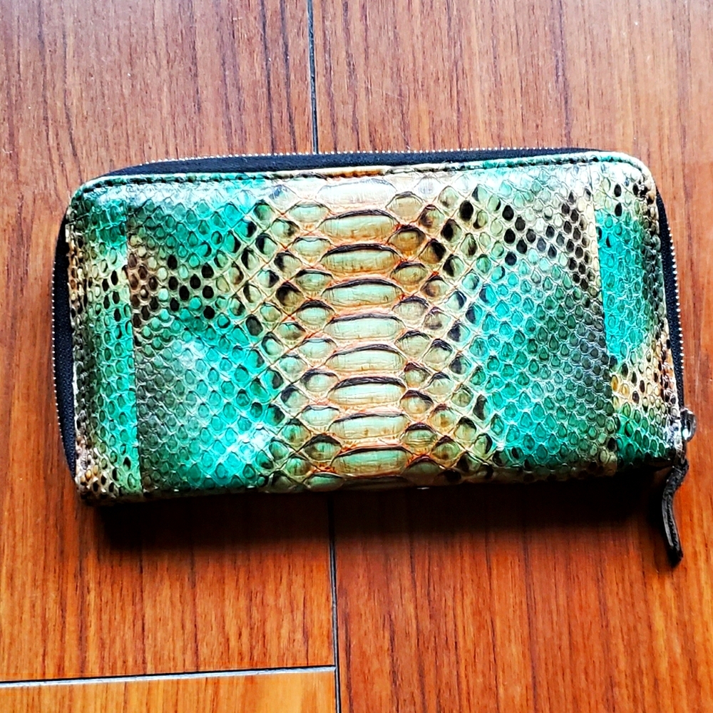 Python Wallet Multi Color Womens Zip Around Wallet - image 2